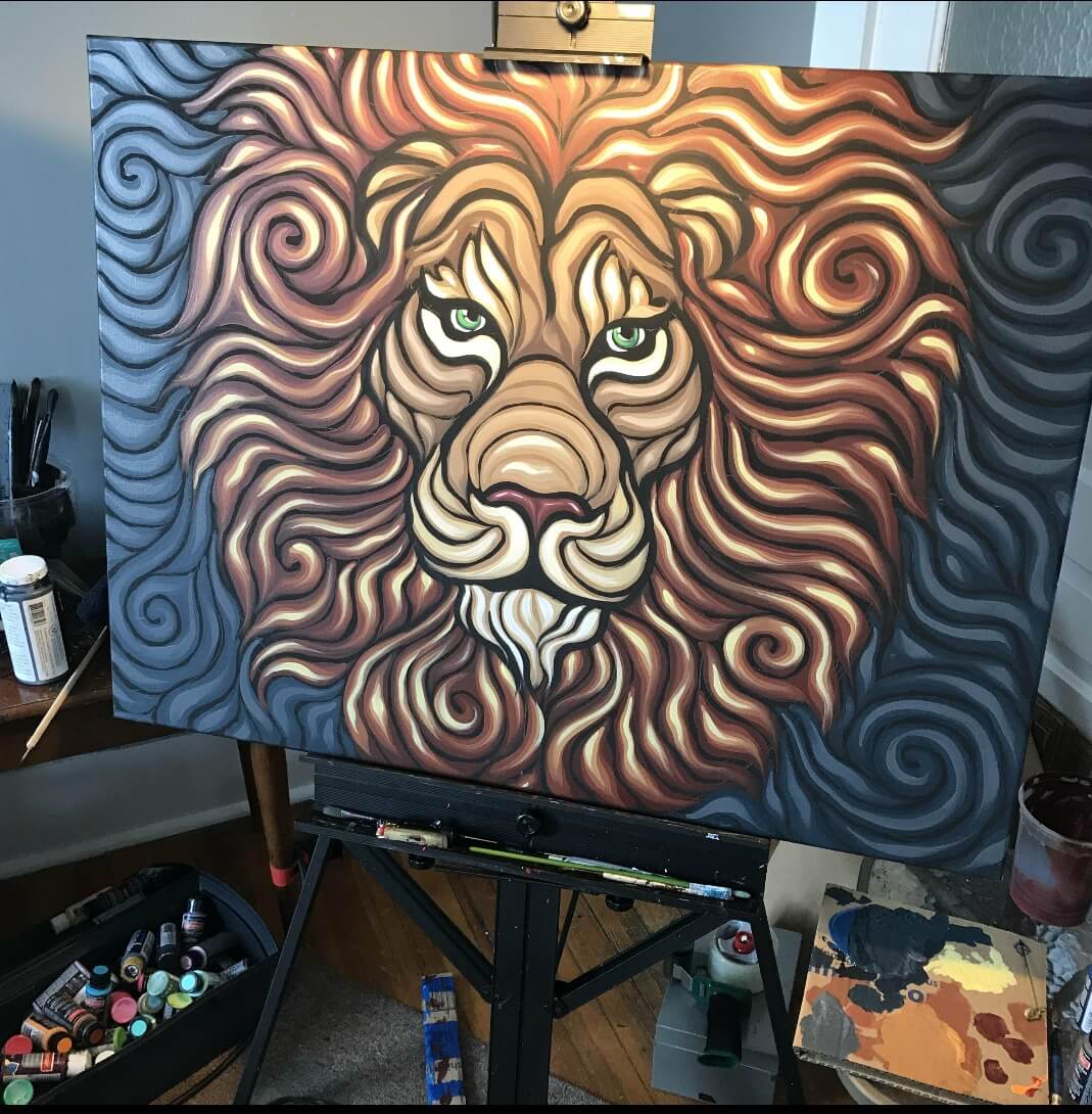 Lion Painting